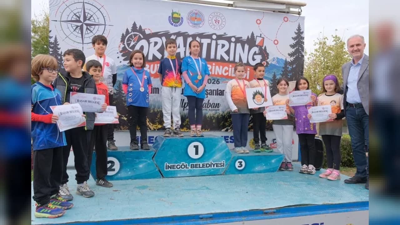 Bursa Oryantiring İl Birinciliği Yarışmaları İnegöl'de yapıldı