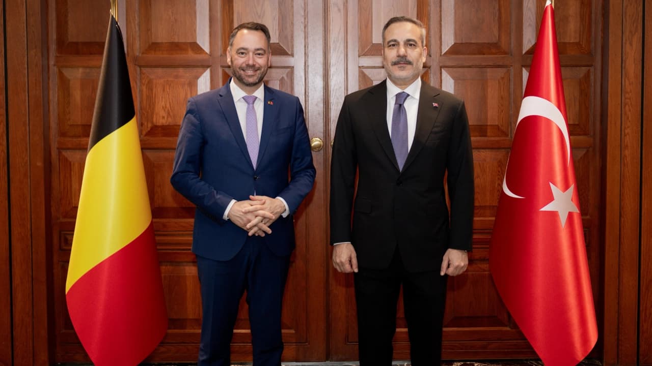 Dışişleri Bakanı Fidan, Belçikalı mevkidaşı Prevot ile görüştü
