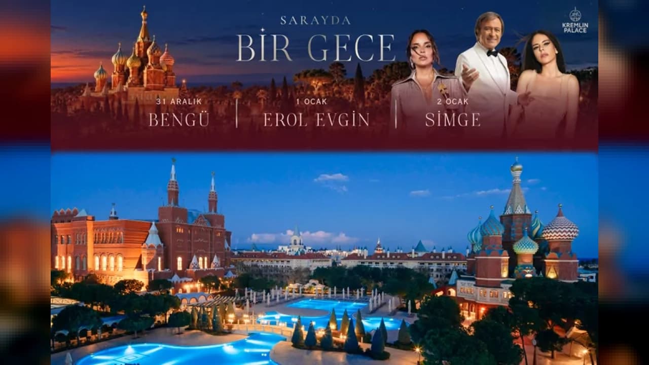 Kremlin Palace’ta üç günlük yılbaşı programı