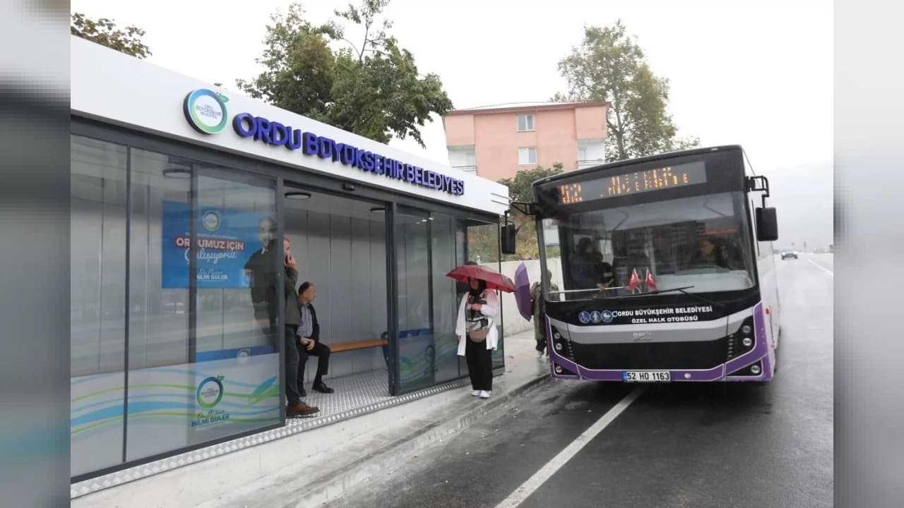 Ordu Şehir Hastanesine yeni kapalı duraklar yapıldı