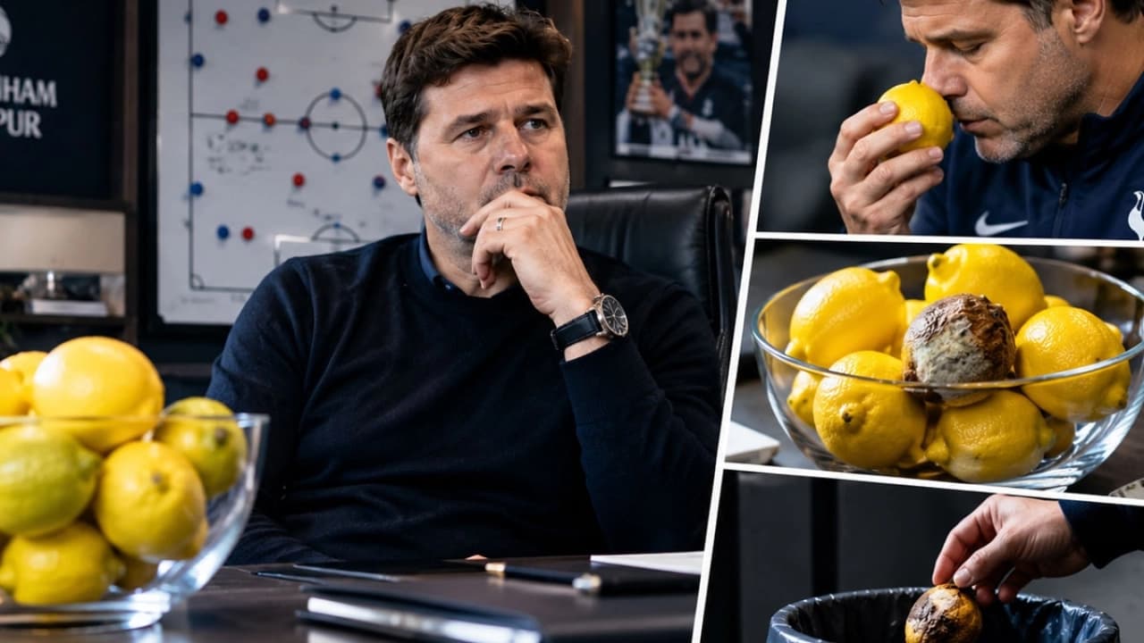 Pochettino çalışma ofisinde negatif enerjiyi limonla engelliyor