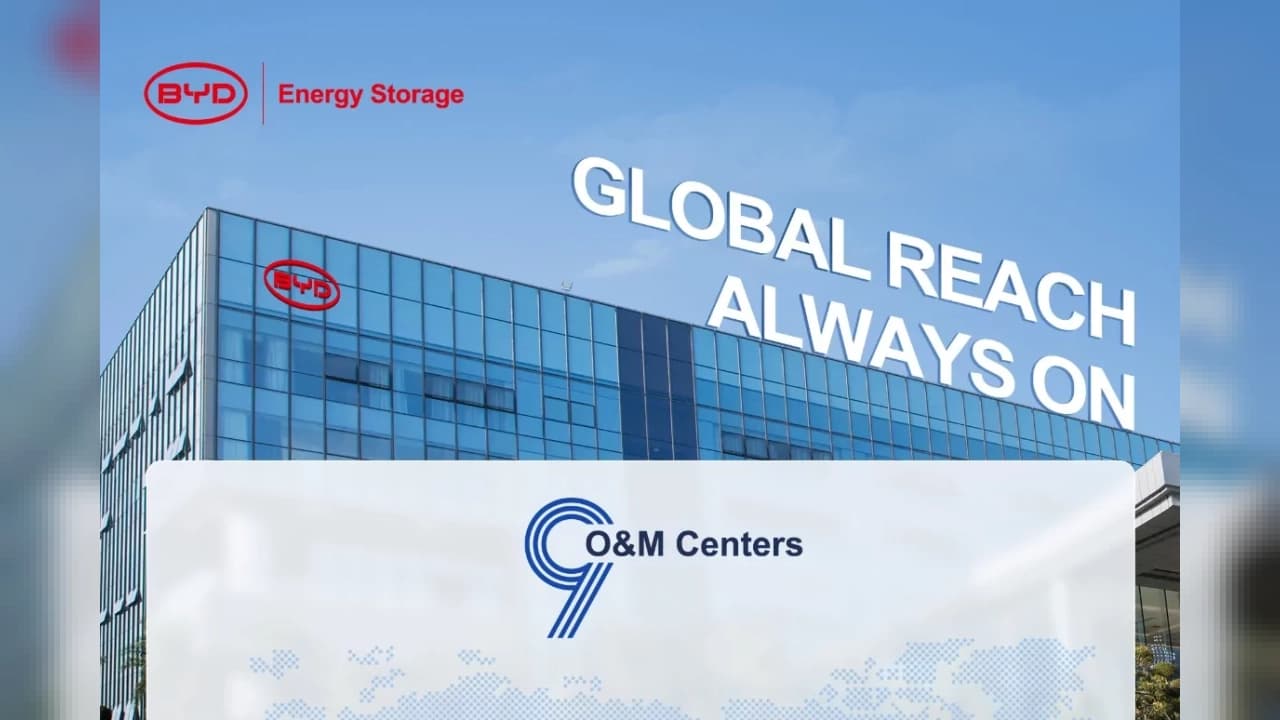 BYD Energy Storage Küresel Servis Ağını Genişletiyor