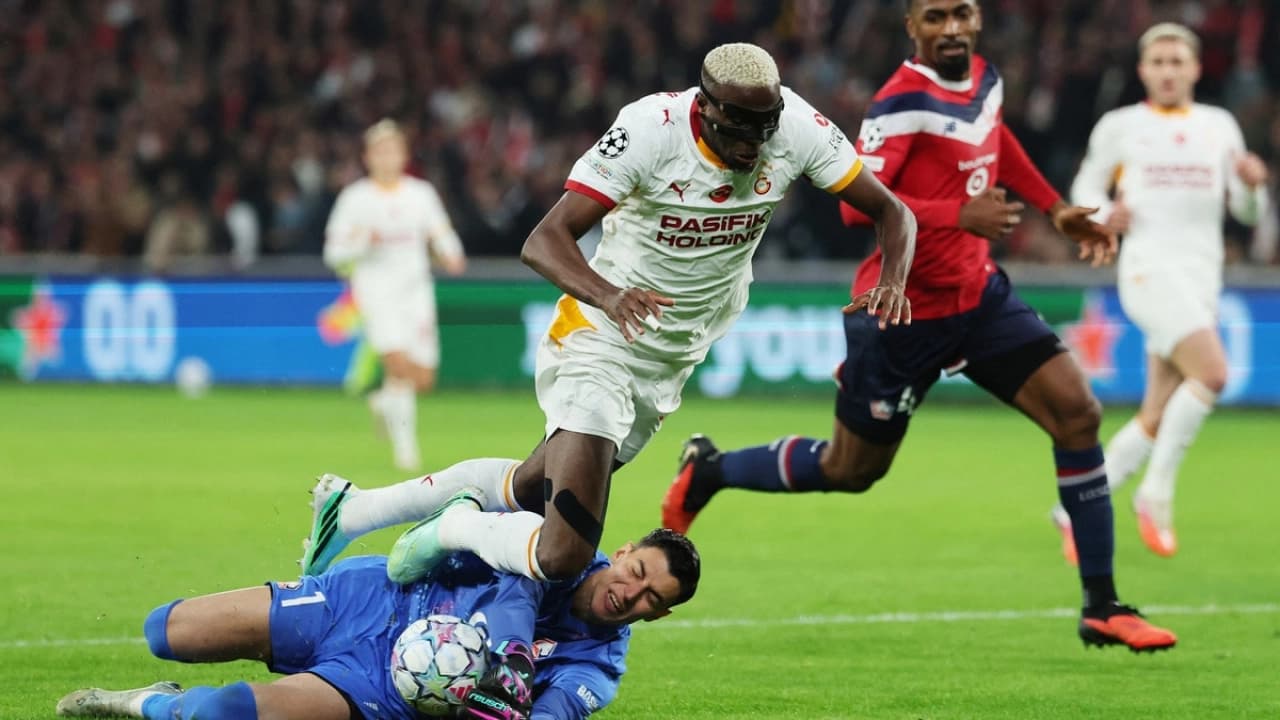 Galatasaray'ın Lille deplasmanında kazandığı penaltı VAR ile iptal edildi