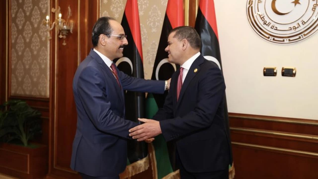 MİT Başkanı Kalın Libya Başbakanı Dibeybe İle Görüştü