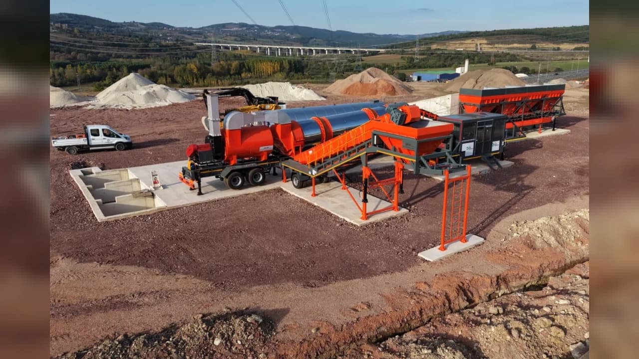 İzmit Belediyesinin asfalt plent tesisinde montaj tamamlandı