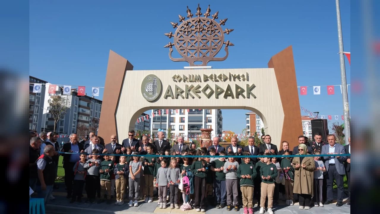 Çorum'da Hitit temalı Arkeopark düzenlenen törenle açıldı