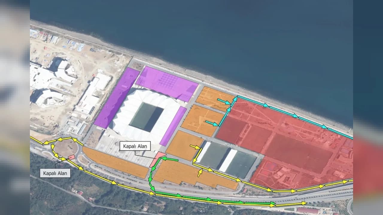 Trabzon'da Stadyum Trafik Düzenlemesi Tahliye Süresini Kısalttı