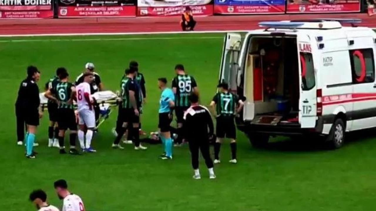 BARTIN'DA MAÇTA KALP KRİZİ GEÇİREN FUTBOLCU ANJİYOLANDI