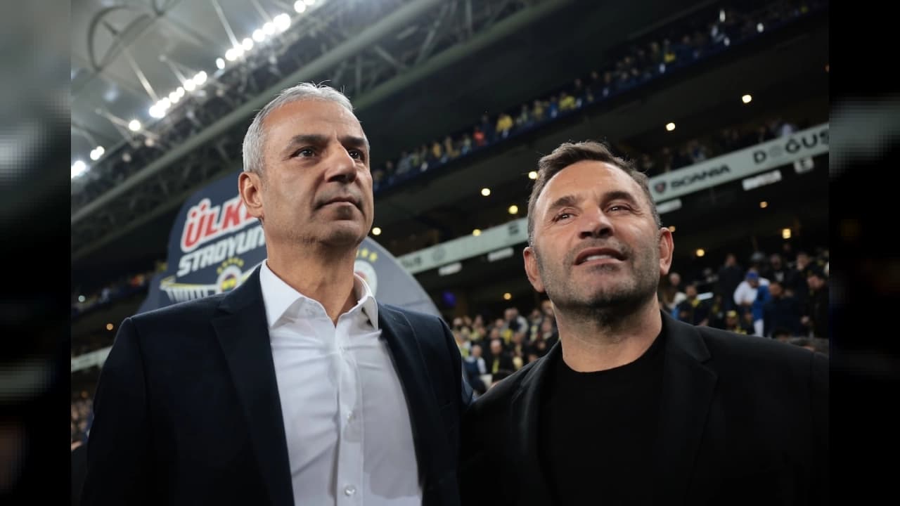 Okan Buruk ve İsmail Kartal Galatasaray Fenerbahçe derbisinde tarihi eşikte