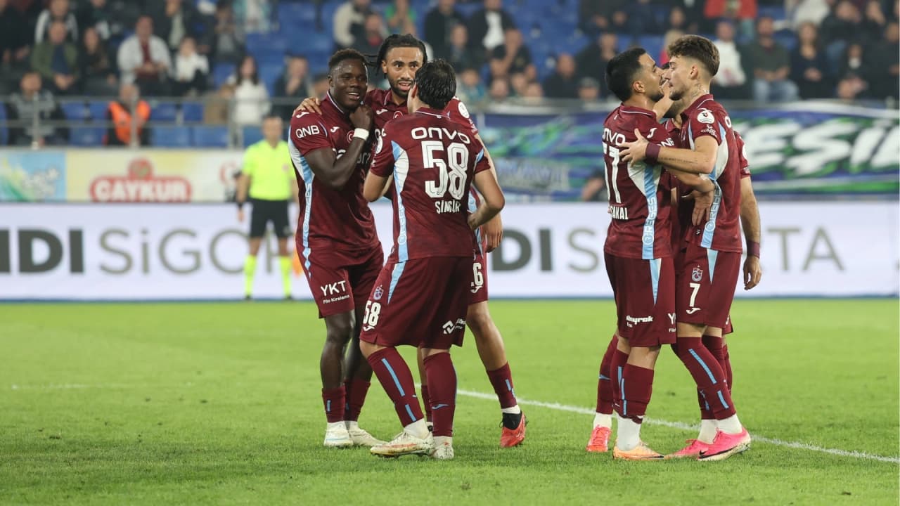 Çaykur Rizespor'u 4-3 yenen Trabzonspor üst üste 4. galibiyetini aldı