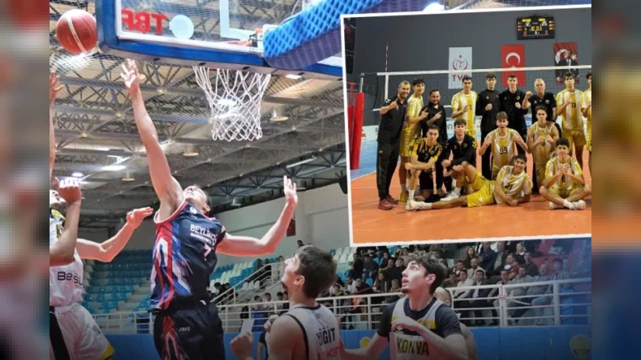 Konya Büyükşehir Belediyespor voleybol ve basketbolda zirveyi korudu