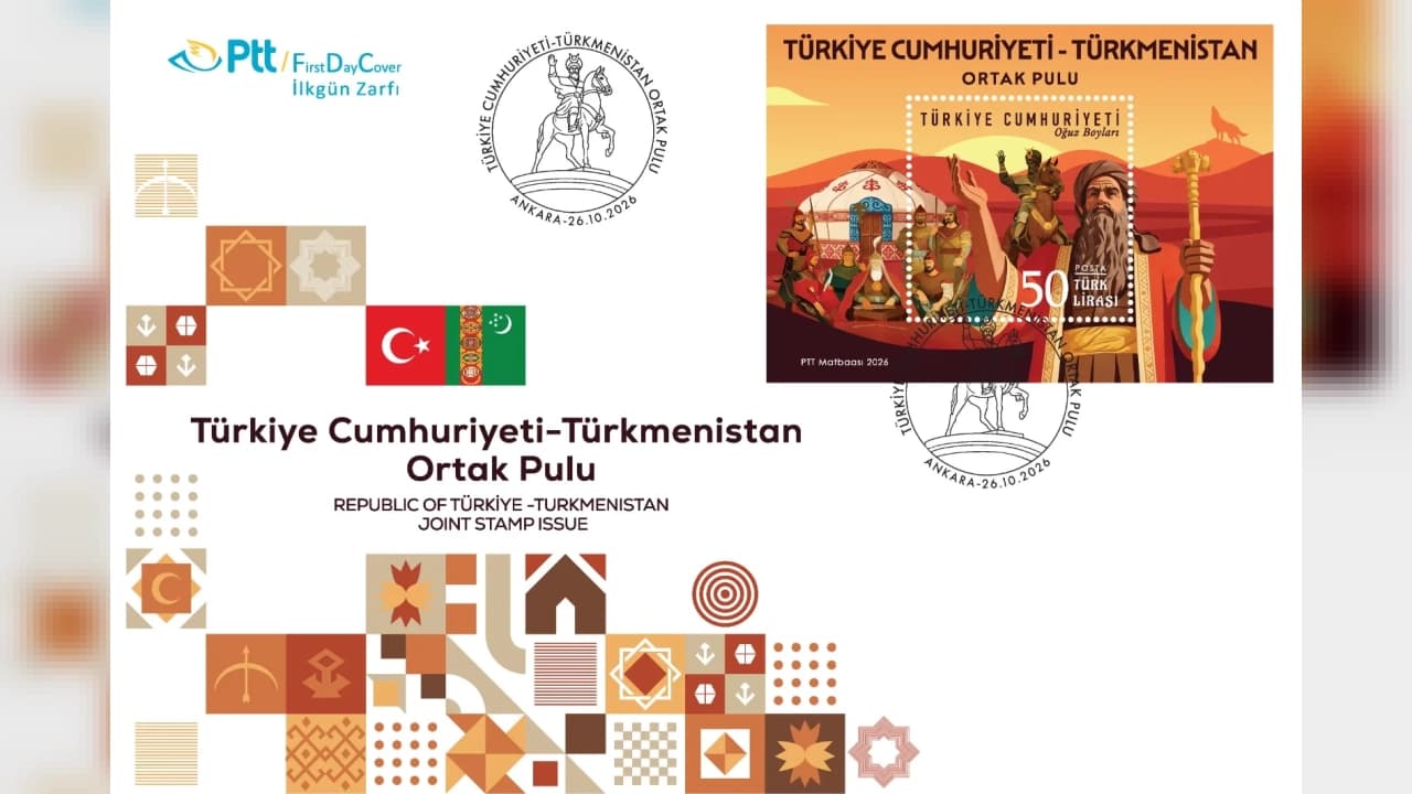 PTT'den "Türkiye Cumhuriyeti-Türkmenistan Ortak Pulu" çıkışı