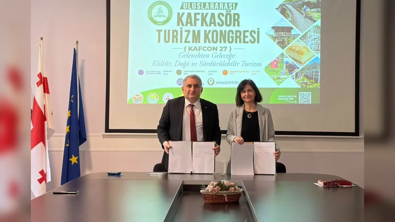 Artvin Çoruh Üniversitesi ile Telavi Devlet Üniversitesinden iş birliği