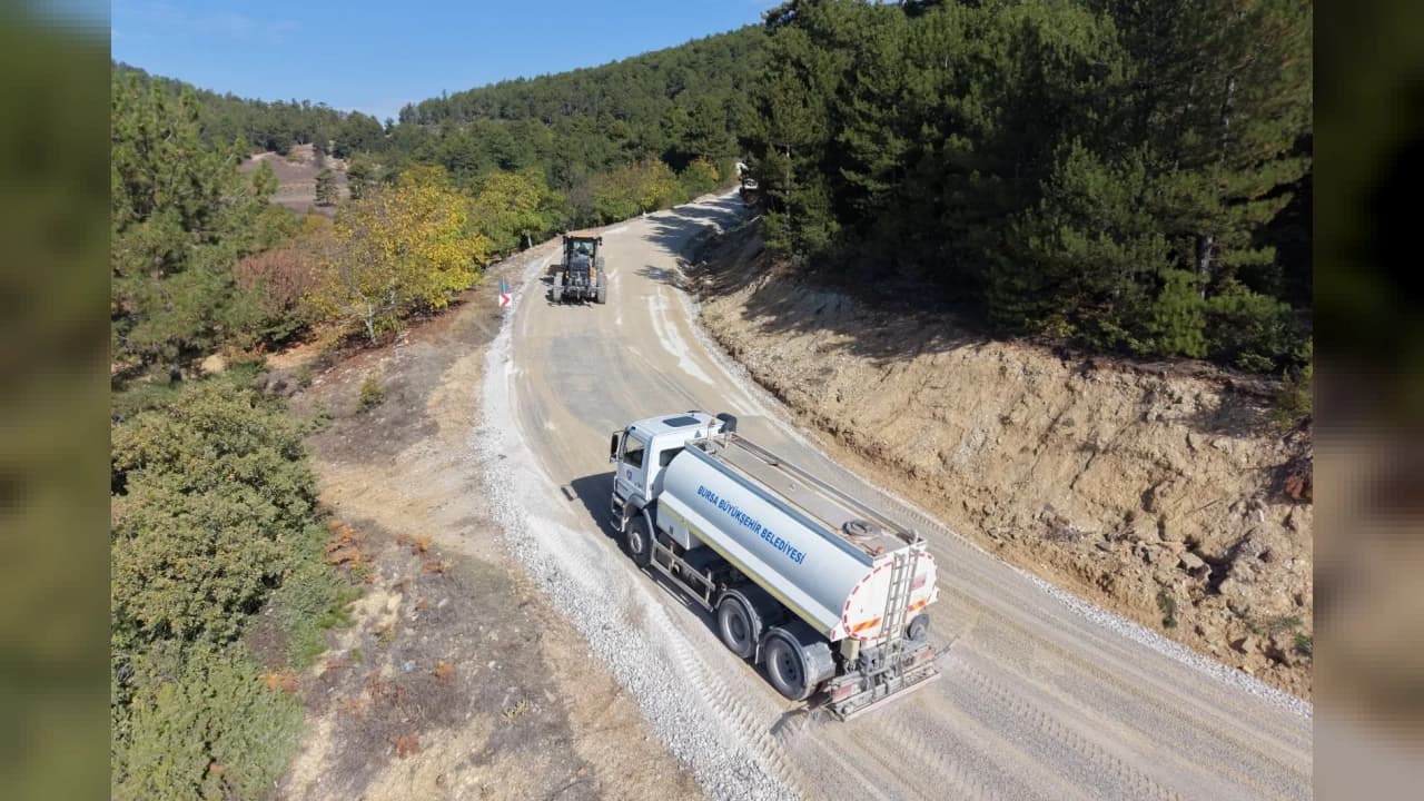 Bursa'da Keles Yolunda Yenileme ve Genişletme Çalışması
