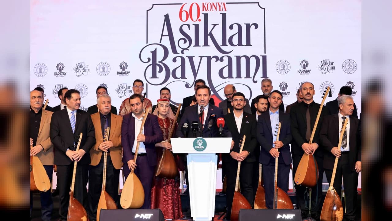 60. Konya Âşıklar Bayramı fahri hemşehrilik unvanlarıyla sona erdi