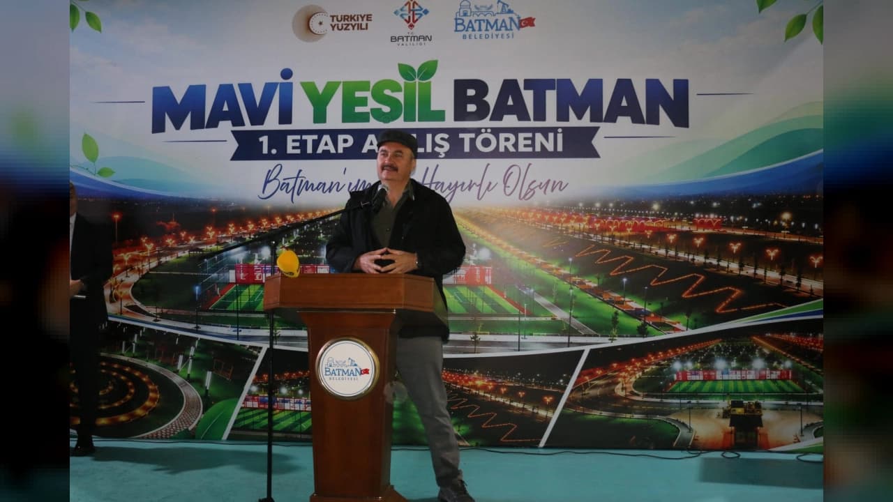 Batman Çayı kıyısındaki Mavi Yeşil Projesi'nin ilk etab açıldı