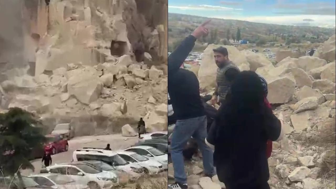 Göreme'de peribacasının çökmesi sonucu iki kişi hayatını kaybetti