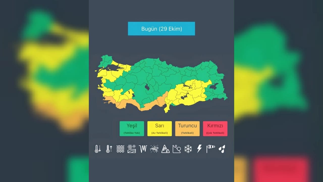 İçişleri Bakanı Çiftçi'den 29 Ekim'de kuvvetli sağanak ve sel uyarısı