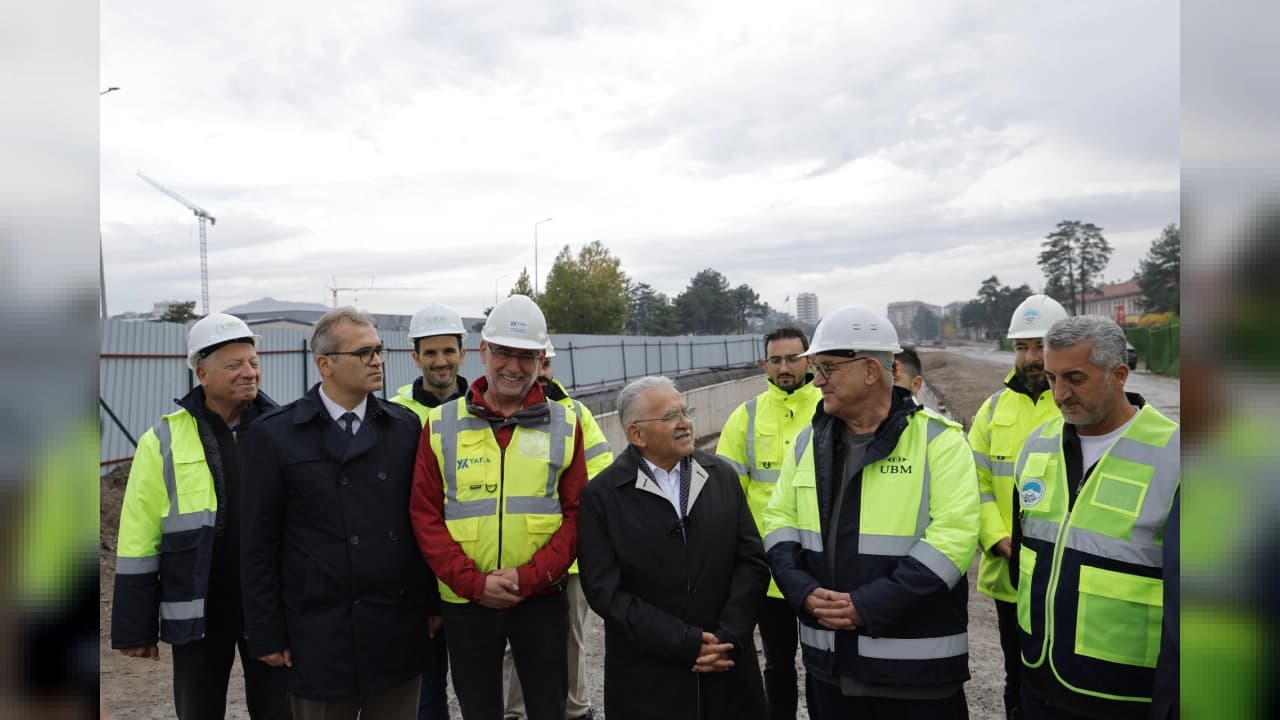 Kayseri Kartal Katlı Kavşağı Projesi'nde fiziki gerçekleşme %70