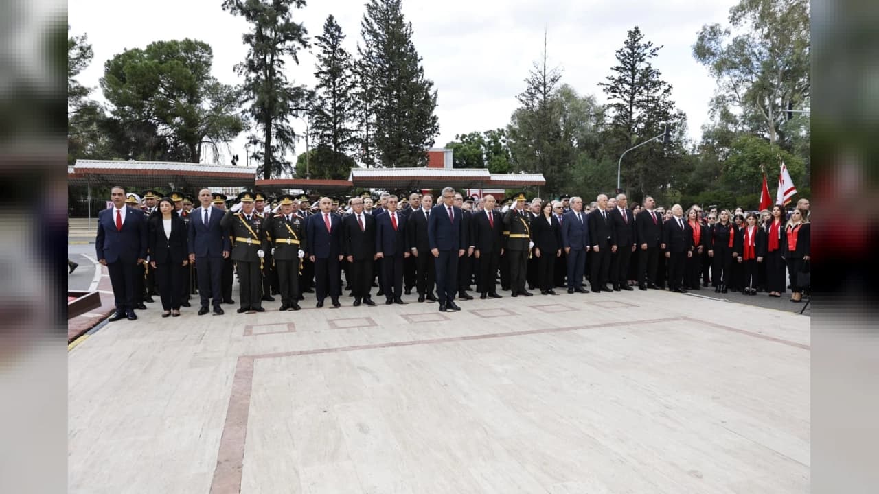 KKTC'de 29 Ekim Cumhuriyet Bayramı törenlerle kutlandı