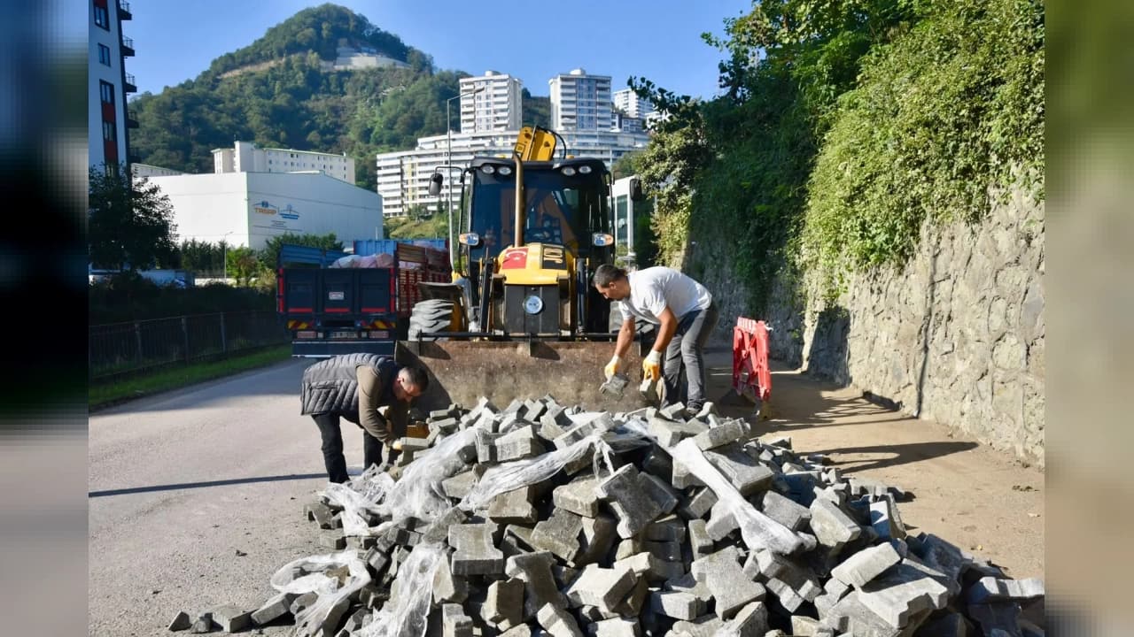 Giresun'da Altyapı ve Çevre Düzenleme Çalışmaları Sürüyor