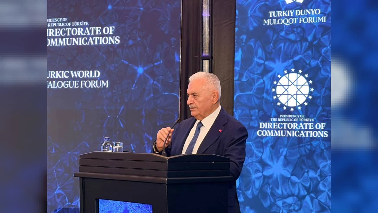 Binali Yıldırım, Türk Dünyası Diyalog Forumu kapsamındaki oturumda açıklamalarda bulundu.
