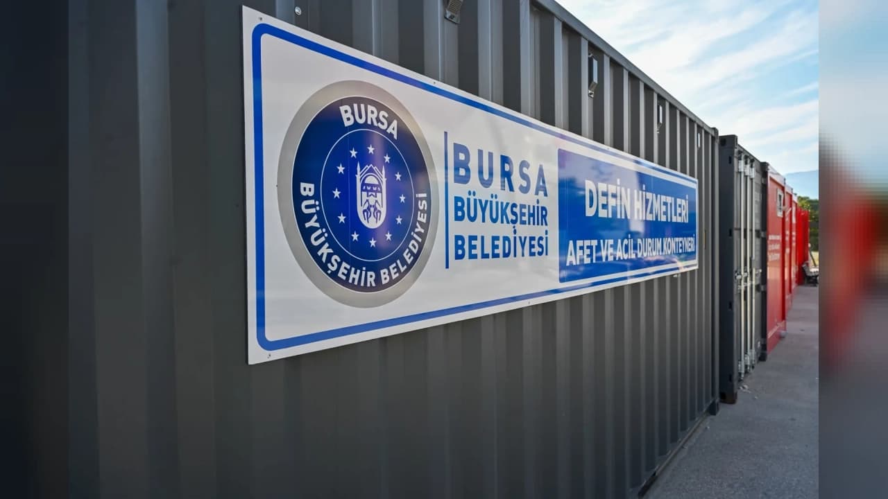 Bursa'da afetler için özel acil durum konteynerleri kuruldu