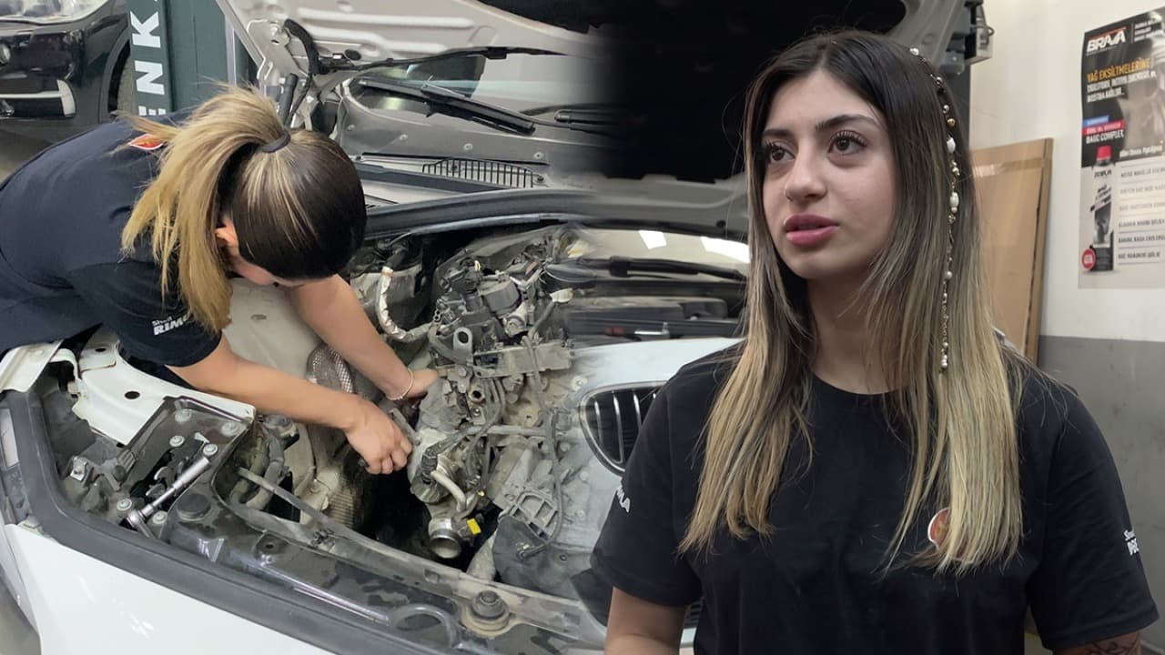 Bursa'da 19 Yaşındaki Kadın Oto Tamircisi Sanayinin Ezberlerini Bozuyor