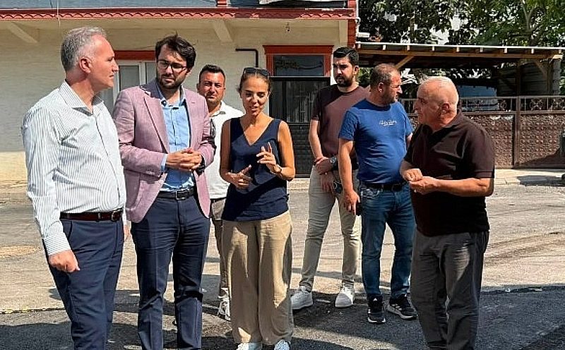 İnegöl’de altyapı hamlesi: Başkan Alper Taban Huzur ve Cerrah mahallelerinde çalışmaları inceledi!