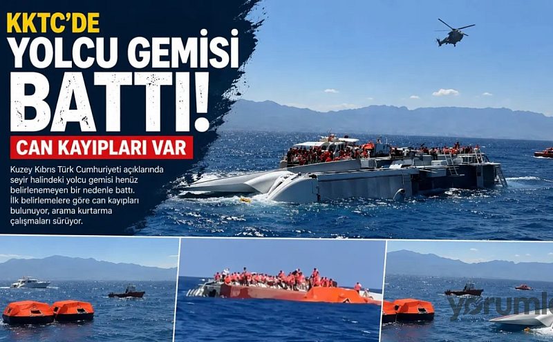 Girne’de alabora olan gemide 7 kişi hayatını kaybetti, 23 kişi aranıyor