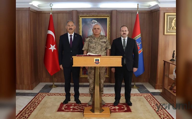 Arpaçay’da yeni İl Jandarma Komutanı için “hayırlı olsun” ziyareti