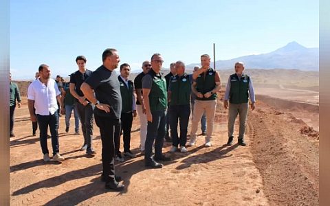 Iğdır’da baraj çalışmalarını DSİ Genel Müdür Yardımcısı Dinçer Aydoğan incelemesi