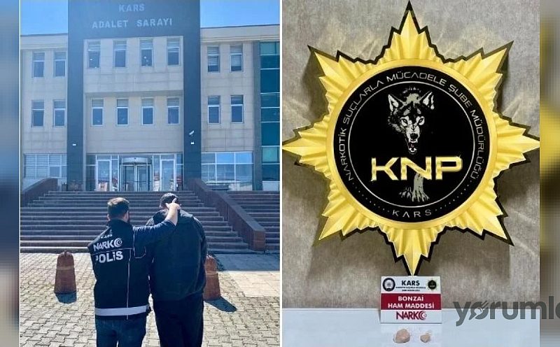 Kars’ta 30,81 gram bonzai hammaddesi ele geçirildi