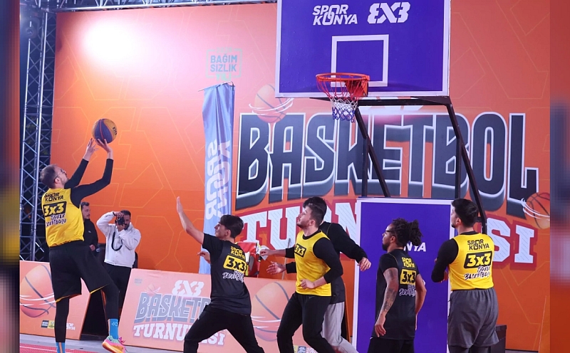 Konya'da 160 Sporcunun Ter Döktüğü 3x3 Basketbol Turnuvası Başladı