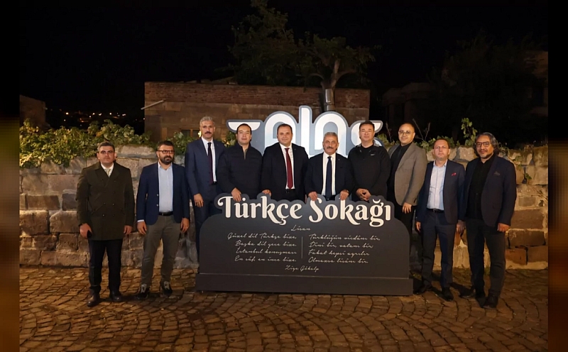 TÜRKSOY heyeti Talas'taki Türkçe Sokağı'nı ziyaret etti