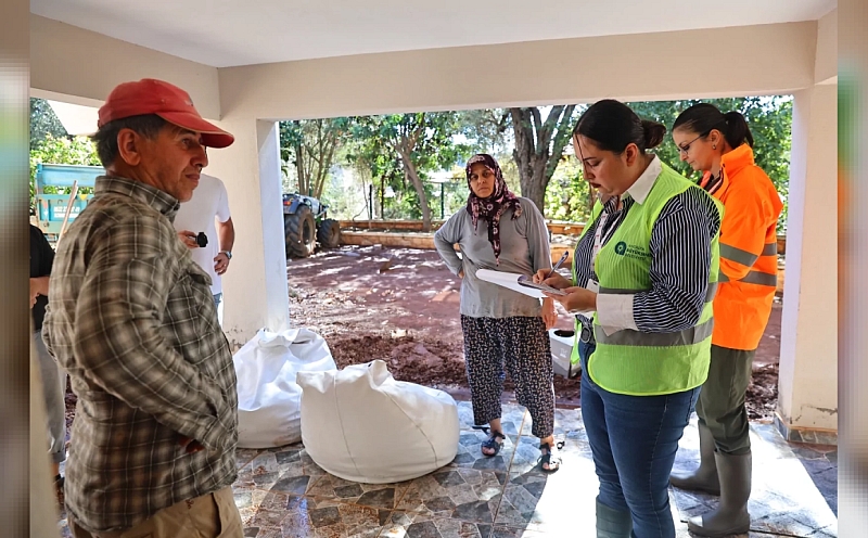 Antalya Demre'de selin ardından hasar tespit çalışmaları başladı
