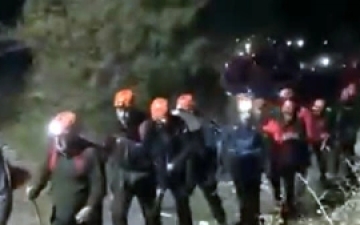 Isparta'da Yazılı Kanyon'da mahsur kalan 10 kişi kurtarıldı