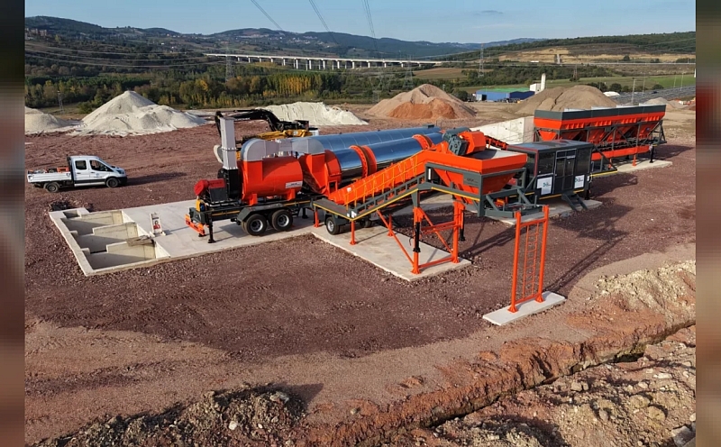 İzmit Belediyesinin asfalt plent tesisinde montaj tamamlandı