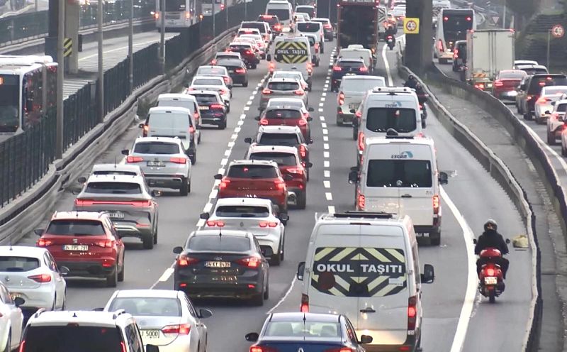 İstanbul'da pazartesi trafiği