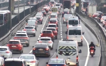 İstanbul'da pazartesi trafiği