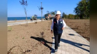 Ordu'da Gülyalı Turnasuyu Kordon Park'ın 2. etap çalışmalarında sona yaklaşıldı