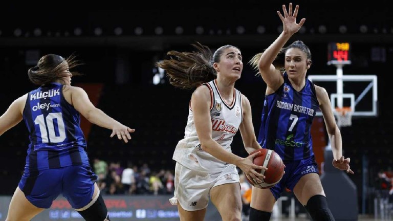 ÇİMSA ÇBK Mersin'den Bodrum Basketbol'a 60 Sayı Fark