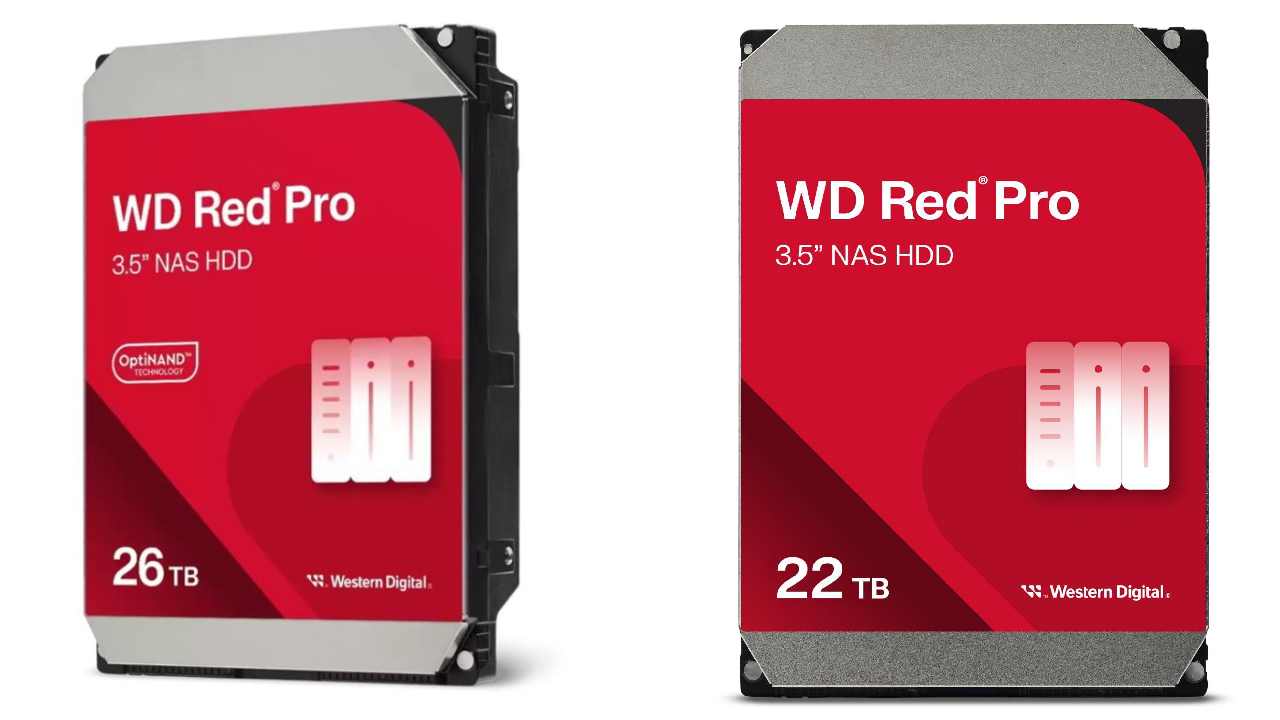 26 TB'lık WD Red Pro Sabit Disk ve Diğer 22 TB