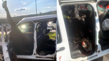 Gaziantep'te Yola Aniden Fırlayan Başıboş At Polis Aracına Çarptı