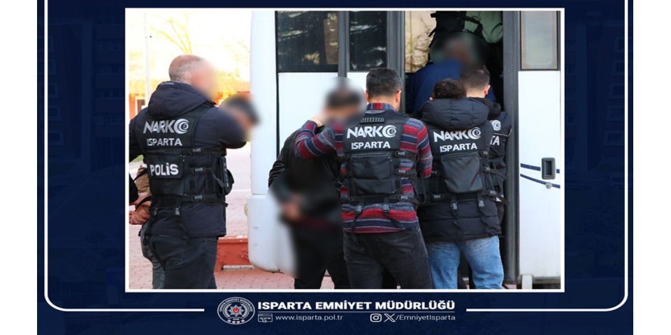 Isparta'da Zehir Tacirlerine Darbe: Uyuşturucu Suçluları Cezaevinde