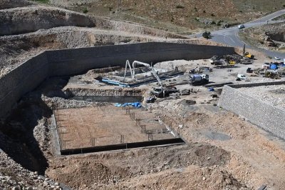 Malatya'da TOKİ Karagöz Spor Kompleksi İnşaatında Son Durum