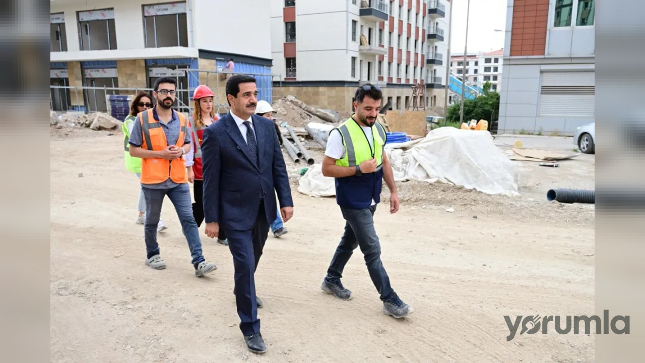 Battalgazi Belediye Başkanı Bayram Taşkın, Niyazi Mısri Rezerv Alanı’ndaki inşaatları inceledi