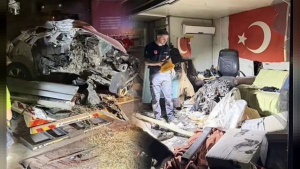 Serik'te Kopan Motor Parçası 30-40 Metre Uzaklıktaki Barakaya Girdi, 4 İşçi Facianın Eşiğinden Döndü