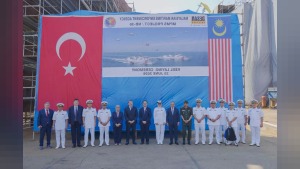 DESAN'ın Malezya için inşa ettiği 99 metrelik ikinci Sahil Güvenlik Gemisi kızağa kondu