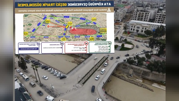 Hatay Ata Köprüsü yıkılıp yeniden yapılıyor: Asi Nehri projesinde yollar trafiğe kapatıldı!
